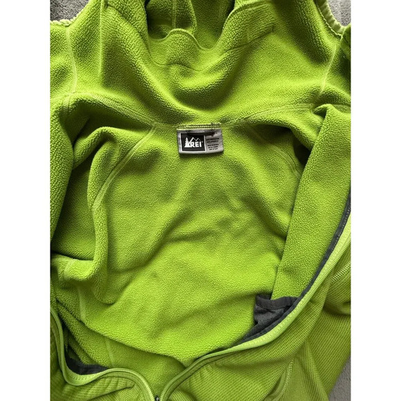 REI Ladro Polartec Hooded Full Zip Jacket Women's Size M Green - Picture 5 of 10